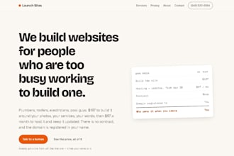 build a professional website for your local business