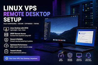 set up secure linux vps remote desktop with xrdp