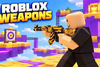 create custom roblox weapons and game ready 3d assets