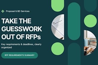 review your rfp and extract all requirements and deadlines