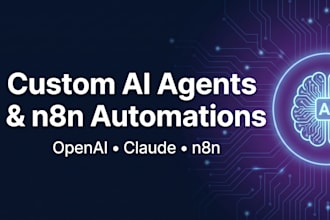build custom ai agents and n8n make automations with open ai and claude