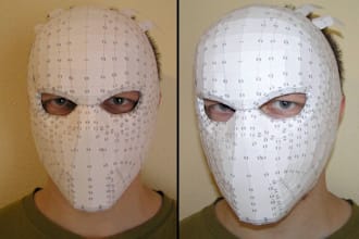 create 3d cosplay pepakura props eva foam armor wearable helmets mask 3d model