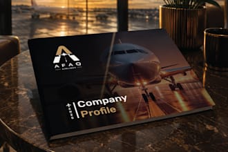 design a professional company profile and corporate brochure
