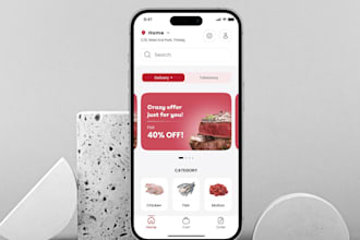 build meat delivery app, meal planning app, butcher shop app