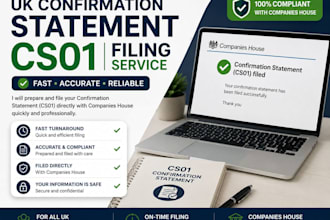 file your UK company confirmation statement cs01