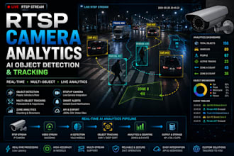 build rtsp camera analytics with ai object detection and tracking