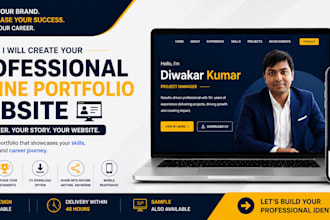 create a professional online portfolio website for your career brand