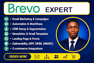 setup brevo email marketing, automation, CRM and newsletter