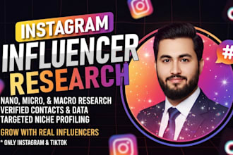 instagram influencer research any niche