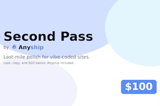 polish your vibe coded website look, copy, and SEO