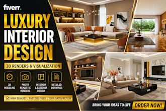 do interior design sketchup modelling and 3d renderings