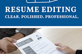 professionally edit and improve your resume