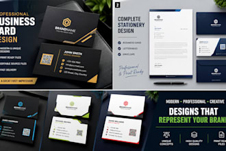 design a professional business card and stationery