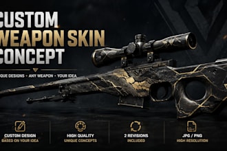design a custom weapon skin concept for your game
