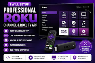 setup a professional roku channel and roku TV app