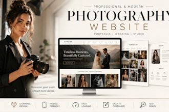 build photography website, wedding photography, drone website, portfolio website