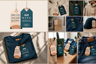 design professional hang tag and price tag for clothing and products