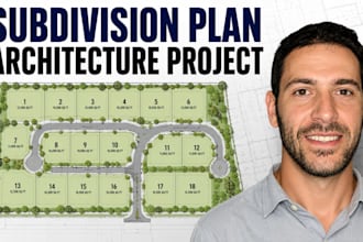 create professional subdivision plans, plot plan and site plans