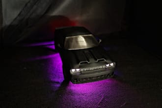 create a custom 3d car model for 3d printing