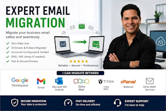 migrate business email to google workspace or microsoft 365