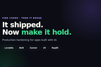 fix your ai generated code and make it production ready