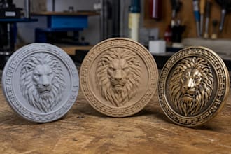 convert 2d image to 3d bas relief coin cnc craving for 3d printing
