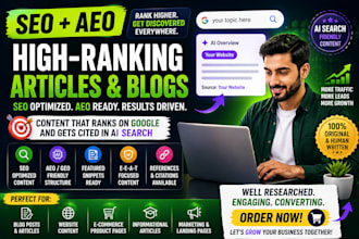 seo writing and do aeo GEO optimized content for ai search