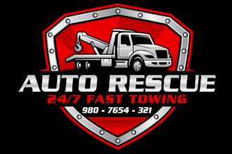 make eye catching vintage towing service logo for style