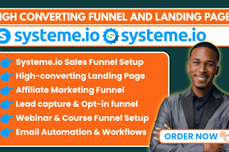 create systeme io landing page build systeme io website systeme io online course