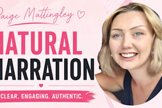 record a natural british female narration voiceover