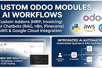 develop custom odoo modules and ai workflows