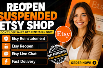 do etsy reinstatement reopen suspended etsy shop, write appeal letter, live chat