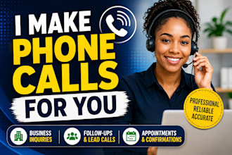 make professional phone calls, follow ups, and business inquiries