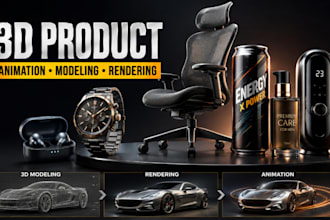 create 3d product animation video ads and industrial 3d product video