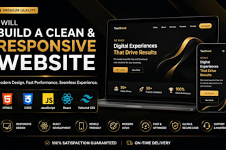build a clean responsive frontend website