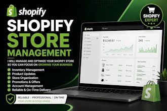manage your shopify store and products