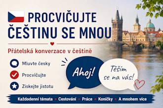 help you practice czech through friendly conversation