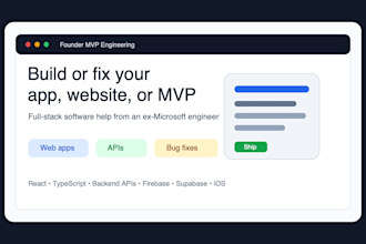 fix bugs in your web app mobile app or backend