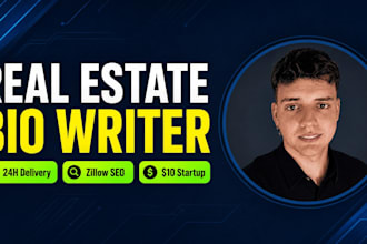 write a professional real estate agent bio or realtor bio