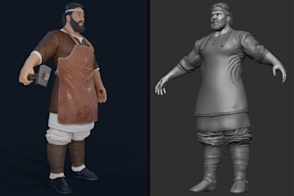 3d stylized character game ready