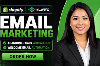 setup shopify klaviyo email marketing abandoned cart welcome email automation