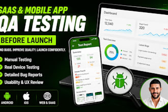 test your saas website and mobile app with qa testing and detailed bug reports