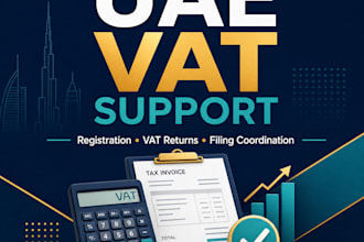 provide uae vat registration and vat return filing support