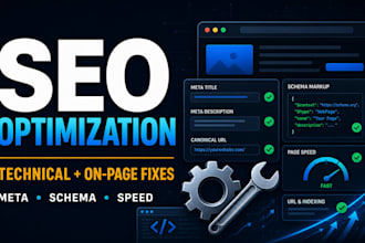 fix on page and technical SEO issues on your website