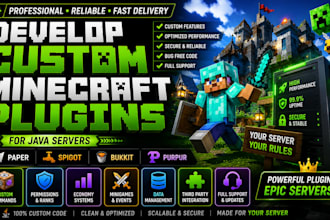 develop custom minecraft plugins paper spigot bukkit purpur java server