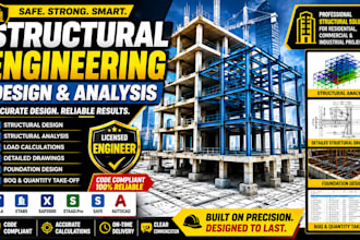 do complex structure design and analysis and civil engineering projects design