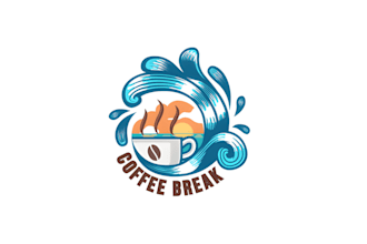 design minimalist pizza, sweets, candy, kitchen and coffee shop logo