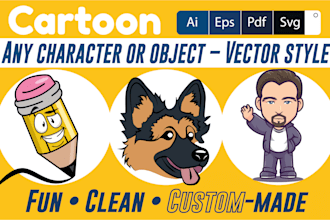 design a cartoon mascot logo