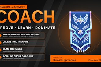 eloboost and coaching with a brawlhalla pro player