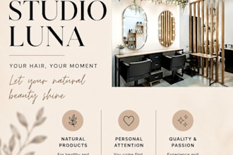 create custom instagram posts for hair salons